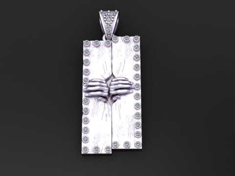 SQUAR HEND PENDANT 3D Druckmodell