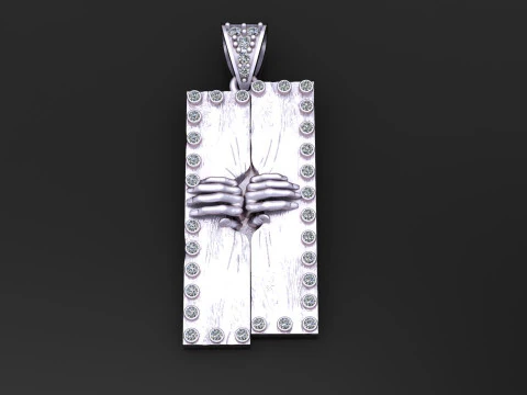 SQUAR HEND PENDANT 3D Print Model