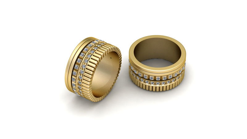 3D Gold Pendant 3D 打印模型 .c4d .max .obj .3ds .fbx .stl .blend