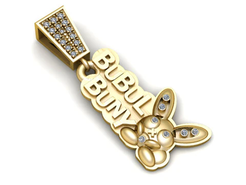 Розкішний кулон BUBUL BUNNY 3D Принт Модель