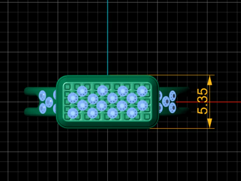 Dual-band gold ring 3D Print Model
