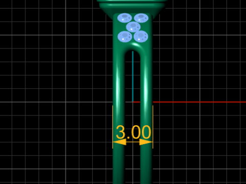Dual-band gold ring Model do druku 3D