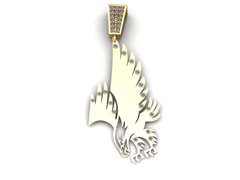 Eagle Soar gold pendant Modello di stampa 3D