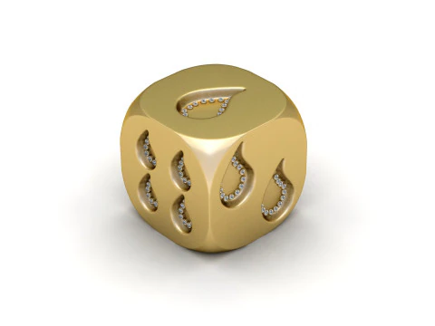 Teardrop Diamond Design 3D Print Model