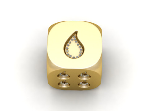 Teardrop Diamond Design 3D Принт Модель