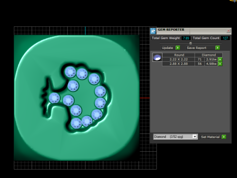 Elephant Skull Dice Model Cetak 3D