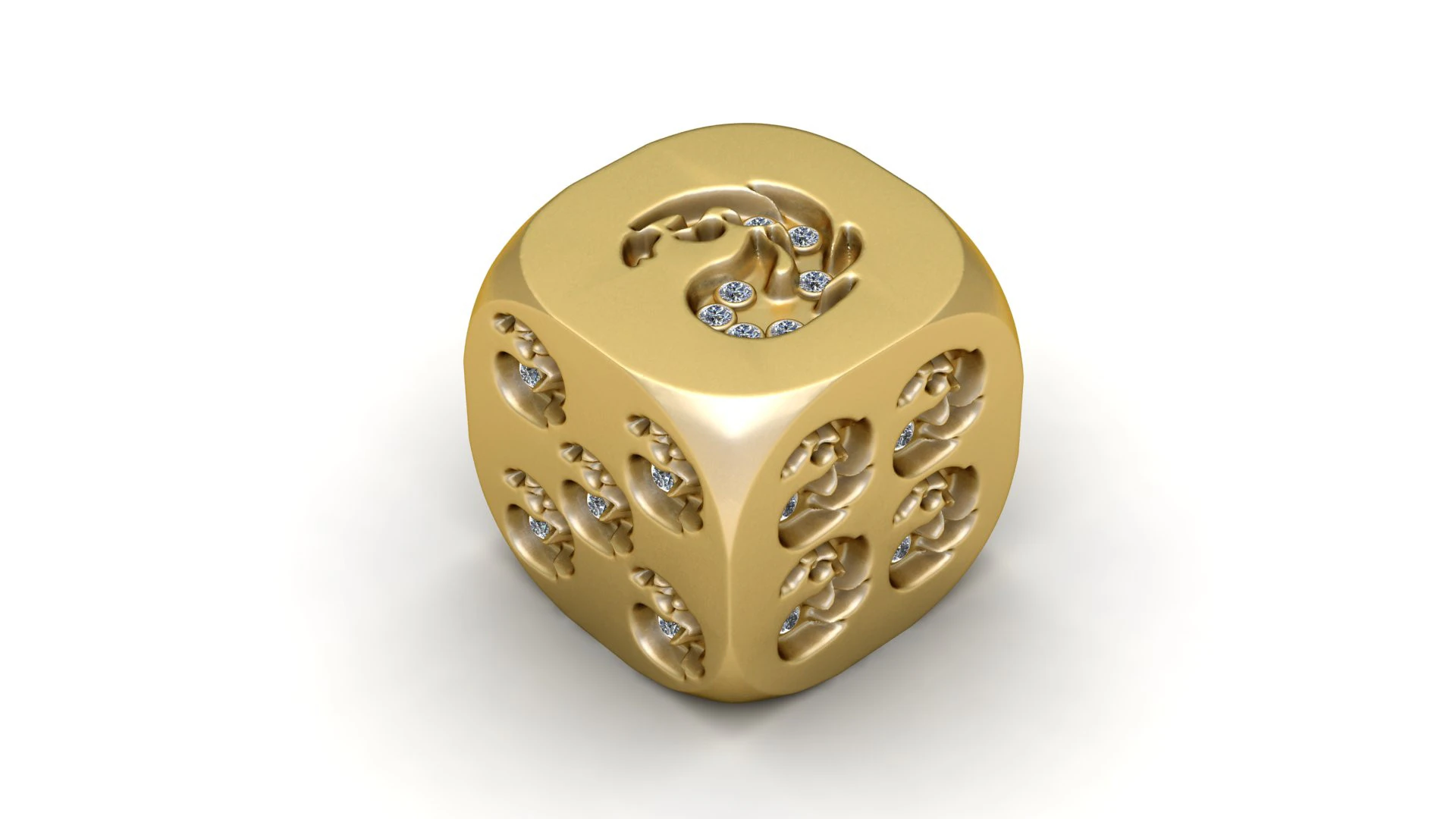 Snake Skull Dice 3D Print Model .c4d .max .obj .3ds .fbx .stl .blend 