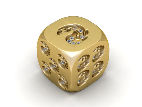 Snake Skull Dice Modelo de Impressão 3D