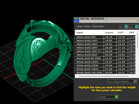 3D GOLD RING 3D Printable Model 3D Print Model