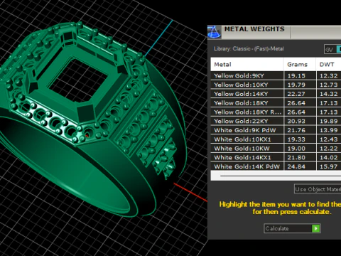 3D GOLD RING 3D Printable Model 3D Print Model