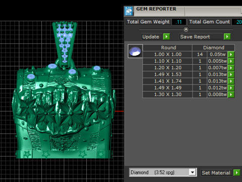 BOX GOLD PENDANT 3D Printable Model 3D 打印模型
