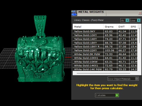 BOX GOLD PENDANT 3D Printable Model 3D 打印模型