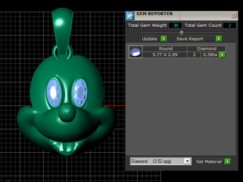 CARTOON ACES PENDANT Model Cetak 3D