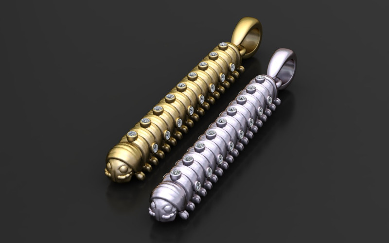 INSERT GOLD PENDANT 3D Print Model .c4d .max .obj .3ds .fbx .stl .blend