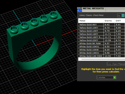 3D GOLD RING 3D Print Model