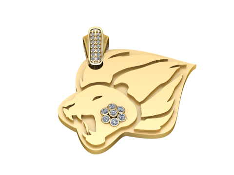 Elegant Heart Diamond Pendant 3Dプリントモデル