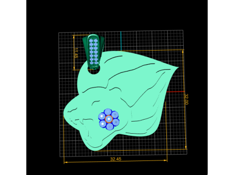 Elegant Heart Diamond Pendant 3Dプリントモデル