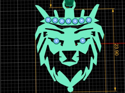 LION KING PENDANT 3D Druckmodell