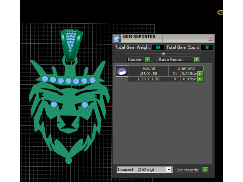 LION KING PENDANT 3D Druckmodell