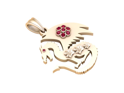 PENDENTE Drago Modello di stampa 3D