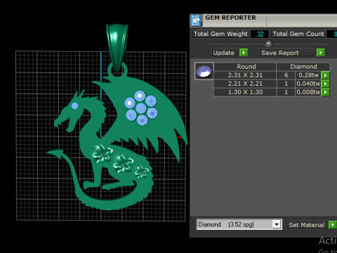 Dragon PENDANT 3D Print Model