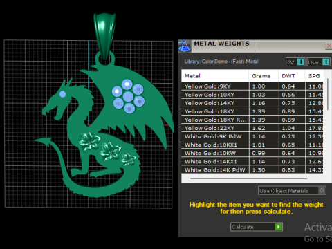 드래곤 펜던트 3D 프린트 모델