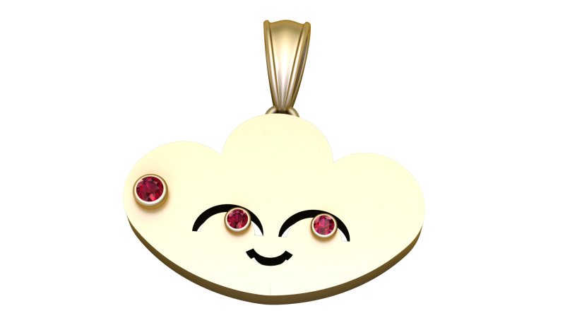CLUOD PENDANT 3D Print Model .c4d .max .obj .3ds .fbx .stl .blend 