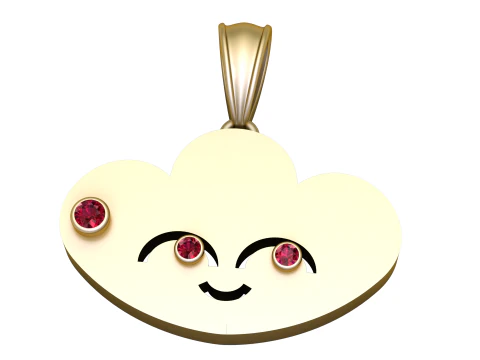 PENDENTE NUVOLA Modello di stampa 3D