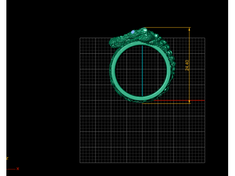COCODILE GOLD RING 3D Принт Модель