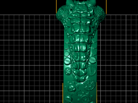 COCODILE GOLD RING 3D Принт Модель