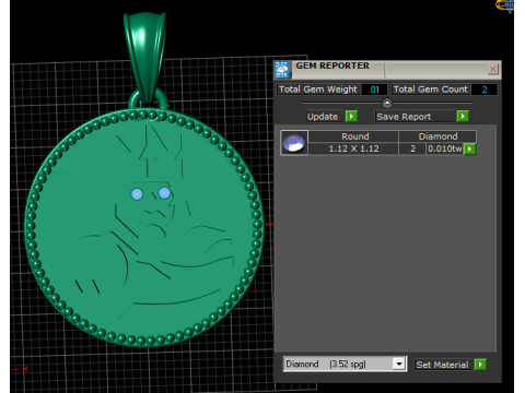 ROUND LION KING PENDANT 3D Print Model