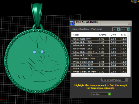 ROUND LION KING PENDANT 3D Print Model