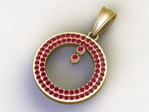 3D GOLD PENDANT Modello di stampa 3D