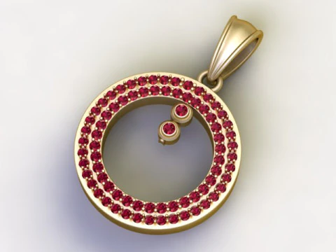 3D GOLD PENDANT 3D Print Model