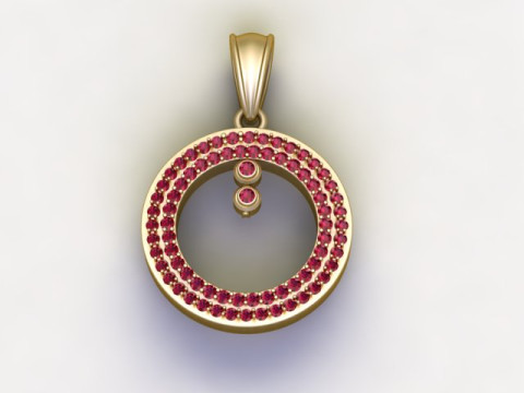 3D GOLD PENDANT Modello di stampa 3D