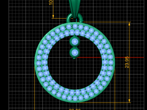 3D GOLD PENDANT Modello di stampa 3D