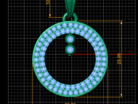 3D GOLD PENDANT 3D Print Model