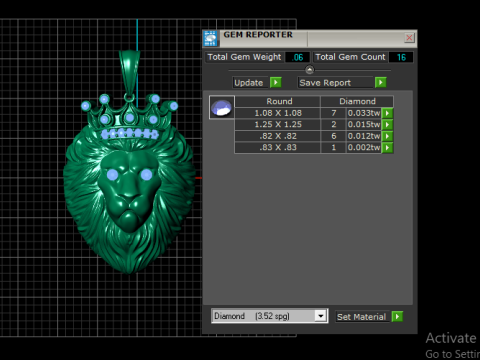 LION KING FACES PENDANT Modello di stampa 3D