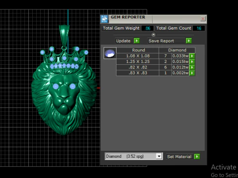 LION KING FACES PENDANT 3D Print Model