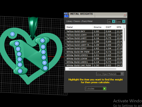 HEART N PENDANT 3D Принт Модель