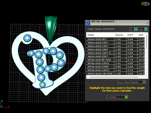 HEART P PENDANT 3D Print Model