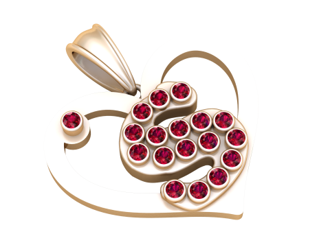 КУЛОН СЕРДЕЦЕ 3D Принт Модель