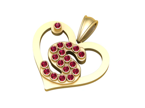 HEART S PENDANT 3D Print Model