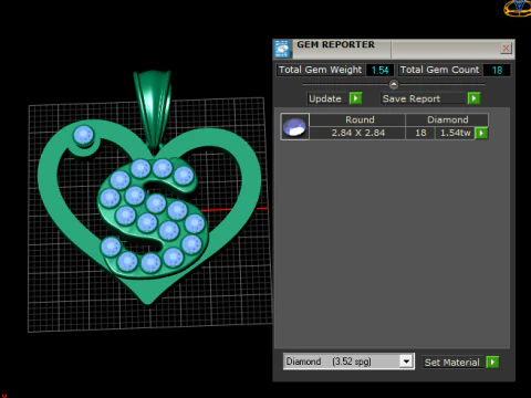 HEART S PENDANT 3D Print Model