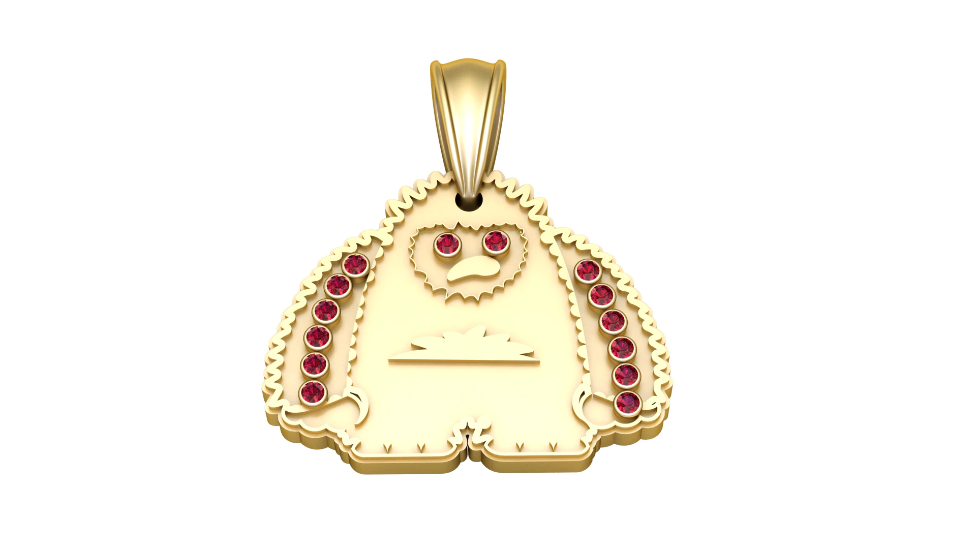 BEAR PENDANT 3D Print Model .c4d .max .obj .3ds .fbx .stl .blend 