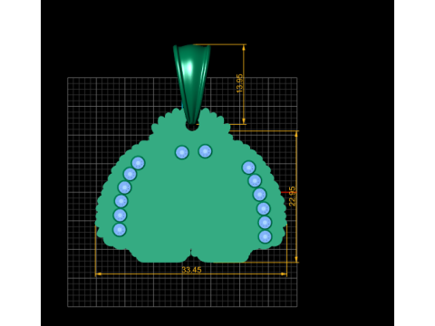 BEAR PENDANT 3D 打印模型