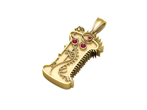 3D GOLD PENDANT 3D Принт Модель