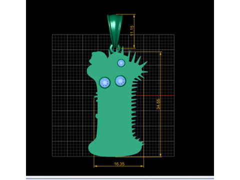 3D GOLD PENDANT 3D Принт Модель