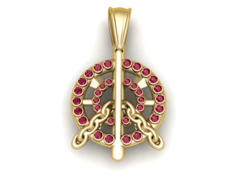 3D GOLD PENDANT 3D Print Model