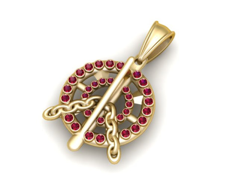 3D GOLD PENDANT 3D Print Model